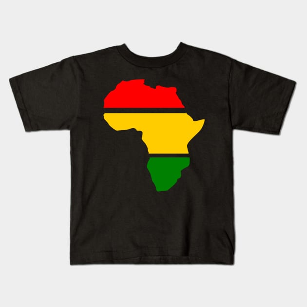 Split Africa Kids T-Shirt by Cargoprints